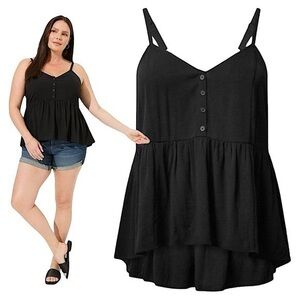 TORRID Babydoll Crinkle Gauze Tank‎ Top NWT